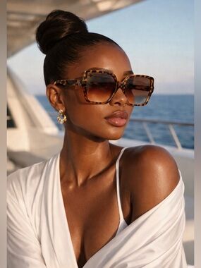 Elegant Tortoise Shell Oversized Sunglasses